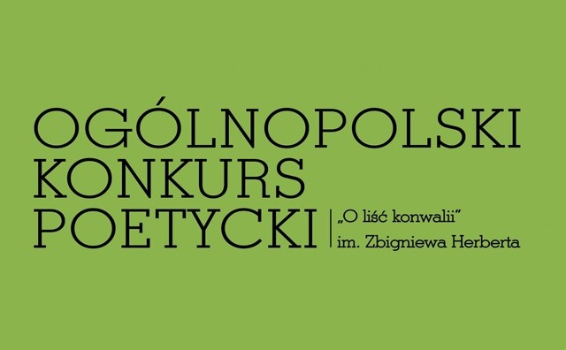 XXX Ogólnopolski Konkurs Poetycki "O liść konwalii" 2016