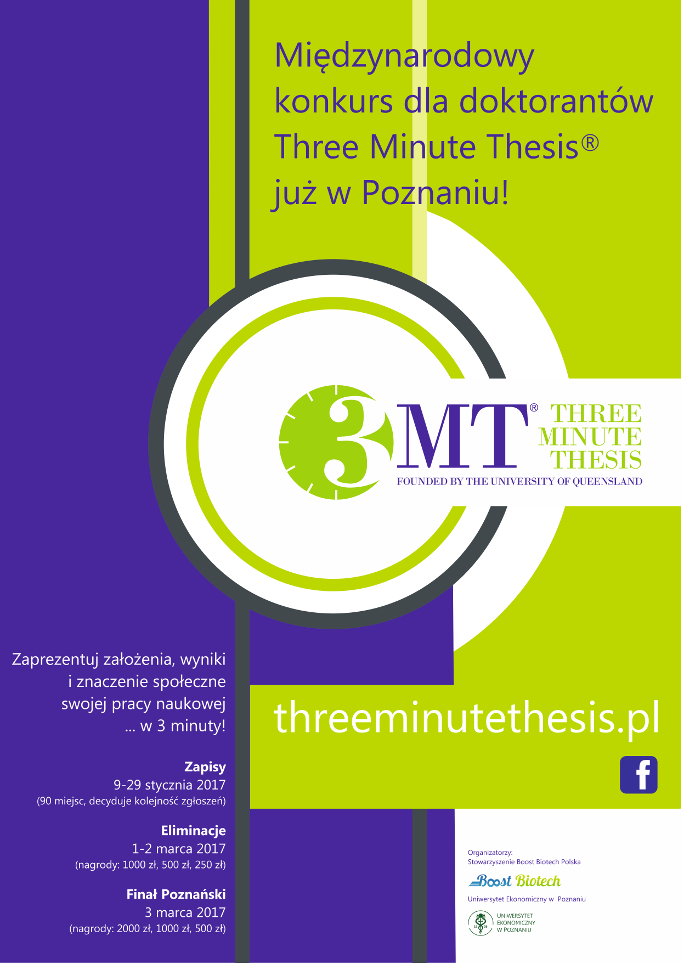 Konkurs Three Minute Thesis