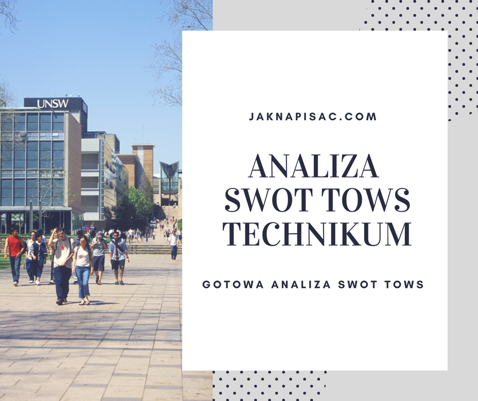 Analiza SWOT TOWS Technikum