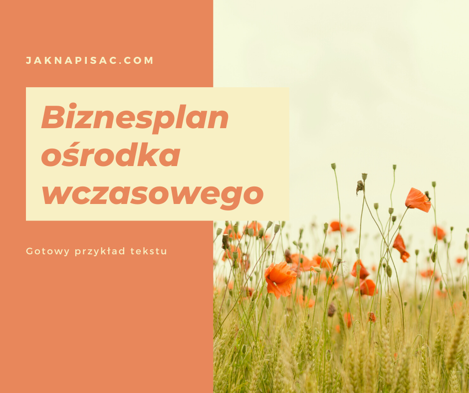 Biznesplan ośrodka wypoczynkowego „Jaspis”